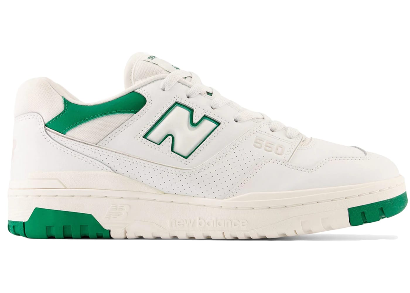 New Balance 550 White Classic Green