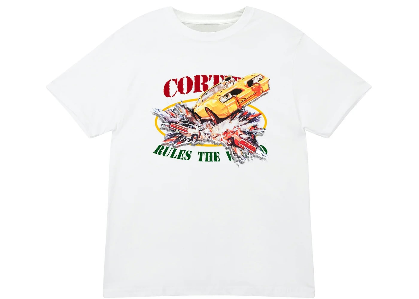 Corteiz Car Crash Tee White