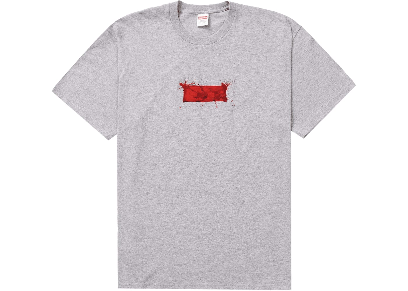 Supreme Ralph Steadman Box Logo Tee Heather Grey