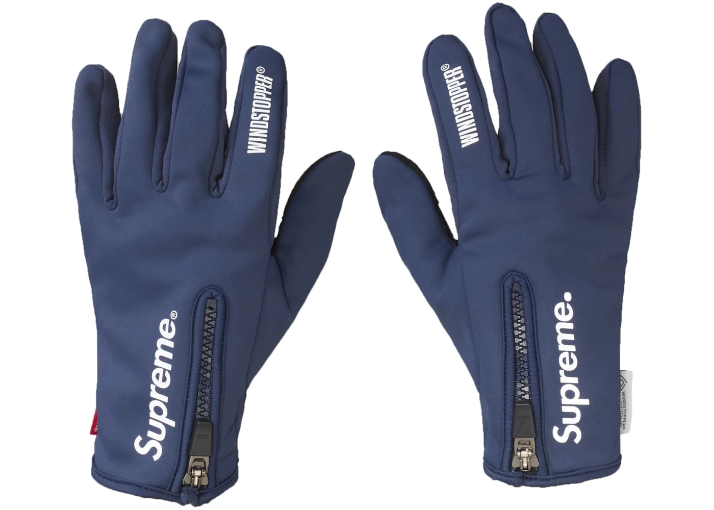 Supreme WINDSTOPPER Zip Gloves Navy