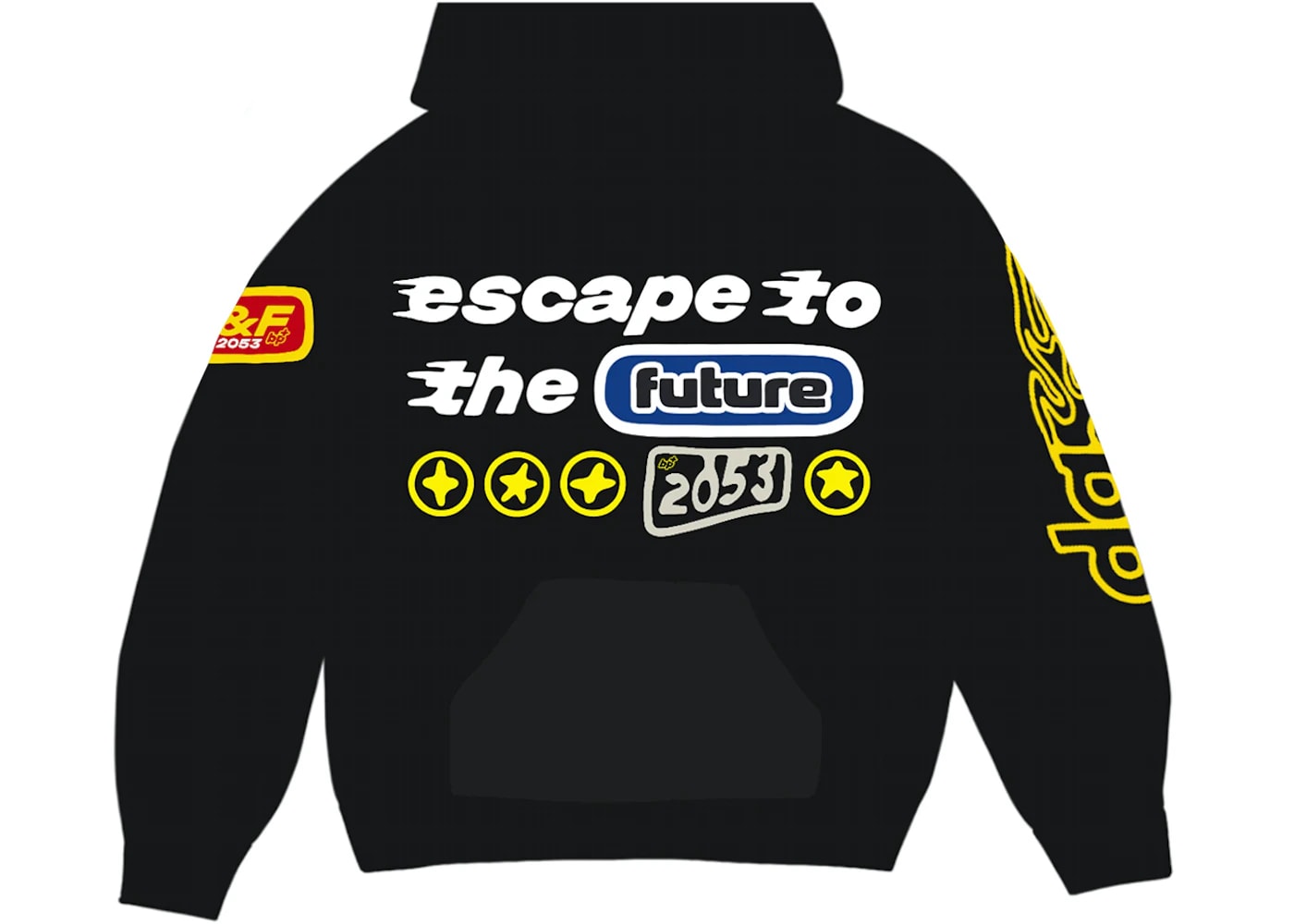 Broken Planet Escape To The Future Hoodie Soot Black