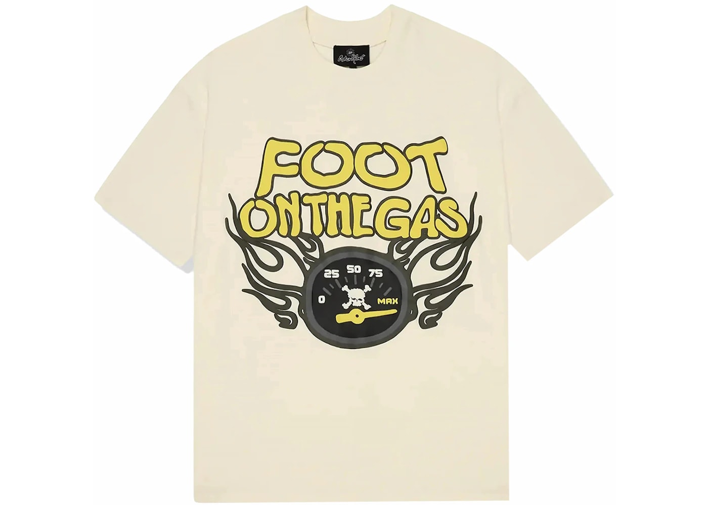 Broken Planet Foot On The Gas T-shirt Vanilla White