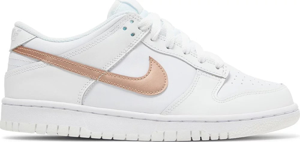 Nike Dunk Low 'White Metallic Red Bronze' GS