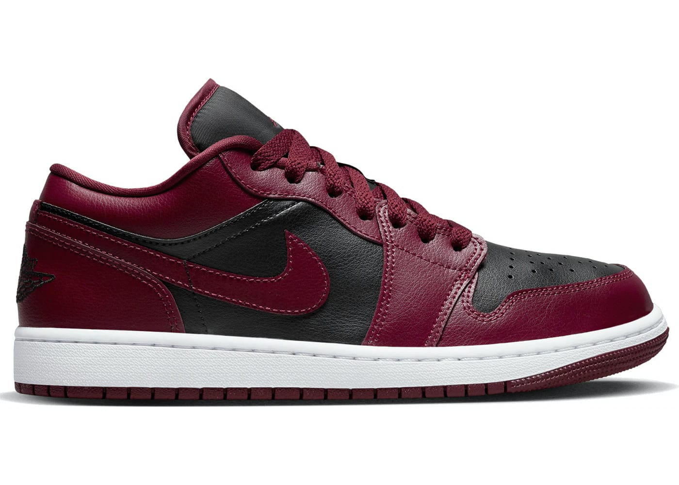 Jordan 1 Low Black Dark Beetroot (Women's)