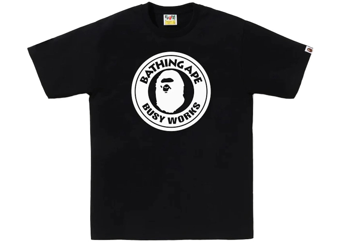 BAPE Bicolor Busy Works Tee Black